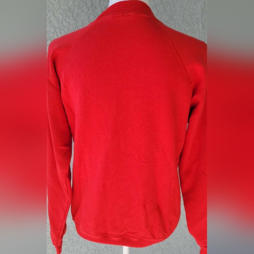Vintage Jaguar Logo Sweatshirt Red Hanes Made in USA 90s Graphic Crewneck Unisex - Picture 6 of 9